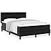 Letto con rete a molle e materasso nero 140x190 cm in pelle sintetica - Foto miniatura 4