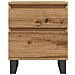 Comodino Rovere Artigianale 40x35x50 cm in Legno Multistrato - Foto miniatura 4