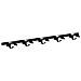 Supporto Briglie per 5 Briglie con 5 Ganci Nero in Ferro - Foto miniatura 1