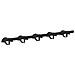 Supporto Briglie per 5 Briglie con 5 Ganci Nero in Ferro - Foto miniatura 6