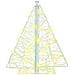 Albero di Natale con 240 LED Bianco caldo 180 cm Acrilico - Foto miniatura 4