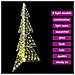 Albero di Natale con 240 LED Bianco caldo 180 cm Acrilico - Foto miniatura 7