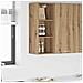 Armadio pensile Riga Rovere artigianale 30 x 29,5 x 80 cm - Foto miniatura 2