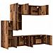 Unità TV da Parete 5 pcs Legno vecchio Legno multistrato - Foto miniatura 5