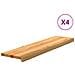 Gradini 4 pz Marrone Chiaro 100x30x2 cm Legno Massello Rovere - Foto miniatura 1