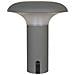 Lampada Led Ricaricabile Ramsey — Grigio Opaco Ø17×21 Cm - Foto miniatura 1