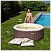 Spa Pool Tonda Pompa Integrata 1800Wt Scalda Acqua Fino 40? 120 Getti Telo Copertura Telo Protezione A Terra 2 Cartucce Filtro Sistema Sicurezza Chiusura Copertura 800 Litri 180*65 Cm - Foto miniatura 2