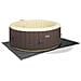 Spa Pool Tonda Pompa Integrata 1800Wt Scalda Acqua Fino 40? 120 Getti Telo Copertura Telo Protezione A Terra 2 Cartucce Filtro Sistema Sicurezza Chiusura Copertura 800 Litri 180*65 Cm - Foto miniatura 9