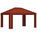 Gazebo 4 × 3 m Terracotta Poliestere e Acciaio 190 gsm - Foto miniatura 1