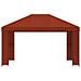 Gazebo 4 × 3 m Terracotta Poliestere e Acciaio 190 gsm - Foto miniatura 3