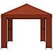 Gazebo 4 × 3 m Terracotta Poliestere e Acciaio 190 gsm - Foto miniatura 4