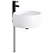 Lavabo da bagno Nero Opaco 38,5 x 38,5 x 16 cm Metallo - Foto miniatura 3