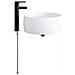 Lavabo da bagno Nero Opaco 38,5 x 38,5 x 16 cm Metallo - Foto miniatura 4
