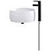 Lavabo da bagno Nero Opaco 38,5 x 38,5 x 16 cm Metallo - Foto miniatura 5