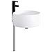 Lavabo da bagno Nero Opaco 38,5 x 38,5 x 16 cm Metallo - Foto miniatura 8