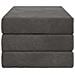 Divano Letto Pieghevole 80 x 67 x 45 cm Grigio Scuro - Foto miniatura 4