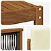 Set di divani da esterno 9 pcs Naturale e Crema Poliestere - Foto miniatura 6