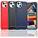 Custodia In Carbonio Flessibile Per Iphone 15 Plus - Blu - Foto miniatura 4
