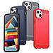 Custodia In Carbonio Flessibile Per Iphone 15 Plus - Blu - Foto miniatura 6