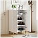 Mobile per scarpe DELFT 59,5 x 39,5 x 90 cm Bianco - Foto miniatura 2