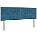 Letto Ottomano con Materasso e LED Blu scuro 160 x 200 cm - Foto miniatura 5