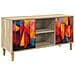 Mobile TV HEESCH 102 x 33 x 50 cm Sonoma Legno ingegnerizzato - Foto miniatura 1
