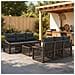 Set Divano da Giardino 7 pz Grigio polyrattan - Foto miniatura 5
