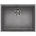 Lavello Quadra 110 Granitek Sottotop 58x44 cm 1 vasca Colore Grigio Cemento 48 - Foto miniatura 1