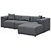 Divano Angolare Colore Grigio Scuro Dolva - Foto miniatura 13