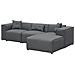 Divano Angolare Colore Grigio Scuro Dolva - Foto miniatura 9