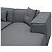 Divano Angolare Colore Grigio Scuro Dolva - Foto miniatura 11