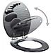 Copriwater 2 Pz Con Chiusura Ammortizzata In Mdf Ciottoli - Foto miniatura 3