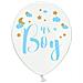 Partydeco - 6 Palloncini In Lattice Bianchi It's A Boy - Foto miniatura 1