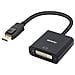 Displayport A Dvi Placcati In Oro Dp A Dvi (maschio A Femmina) Compatibile Per Lenovo Dell Hp E Altre Marche - Foto miniatura 1
