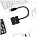 Displayport A Dvi Placcati In Oro Dp A Dvi (maschio A Femmina) Compatibile Per Lenovo Dell Hp E Altre Marche - Foto miniatura 3