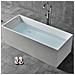 Vasca Da Bagno Free Standing Ines Artificial Stone Bianco Opaco Matt *** Misure : L160x72x55 Cm - Foto miniatura 2