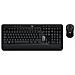 ADVANCED Combo tastiera RF Wireless QWERTY UK International Nero - Foto miniatura 1