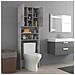 Mobile per Lavatrice Grigio Cemento 64x25,5x190 cm - Foto miniatura 8