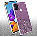 Custodia Compatibile Con Samsung Galaxy A21s In Viola Con Glitter - Coperchio Protettivo In Silicone Tpu Flessibile Con Glitter Scintillanti - Foto miniatura 3