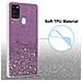 Custodia Compatibile Con Samsung Galaxy A21s In Viola Con Glitter - Coperchio Protettivo In Silicone Tpu Flessibile Con Glitter Scintillanti - Foto miniatura 4