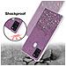 Custodia Compatibile Con Samsung Galaxy A21s In Viola Con Glitter - Coperchio Protettivo In Silicone Tpu Flessibile Con Glitter Scintillanti - Foto miniatura 6