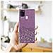 Custodia Compatibile Con Samsung Galaxy A21s In Viola Con Glitter - Coperchio Protettivo In Silicone Tpu Flessibile Con Glitter Scintillanti - Foto miniatura 7