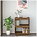 Libreria Marrone Miele 60x35x71 Cm In Legno Massello Di Pino - Foto miniatura 3