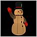 Pupazzo Di Neve Gonfiabile Con Led 120 Cm - Foto miniatura 1