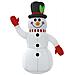 Pupazzo Di Neve Gonfiabile Con Led 120 Cm - Foto miniatura 3