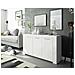 Credenza Bellevue, Madia Moderna A 3 Ante, Buffet Da Soggiorno, Mobile Porta Tv, Madia Per Salotto, 144x42h80 Cm, Bianco - Foto miniatura 1
