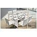 Tavolo Allungabile Lavanda, Tavolo Da Pranzo Con Apertura A Libro, Consolle Multiuso Allungabile, 100% Made In Italy, 120x70h75 Cm, Bianco - Foto miniatura 1