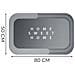 Tappeto Bagno Doccia Antiscivolo Assorbente Home Sweet Home Home Sweet Home Grigio Scuro - Foto miniatura 4