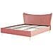 Letto Velluto Chaleix 180 X 200 Cm Rosa Pesca - Foto miniatura 4