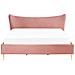 Letto Velluto Chaleix 180 X 200 Cm Rosa Pesca - Foto miniatura 8